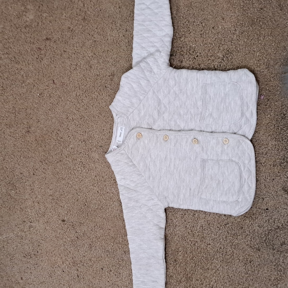 MNG Cream Quilted Jacket